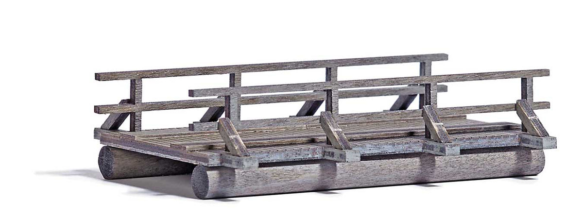 Wooden Bridge -- Laser-Cut Wood Kit - 2-7/8 x 2-1/8 x 3/4"  7.3 x 5.4 x 1.9cm-1