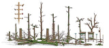 Coarse Woody Debris -- 3 Trunks, 13 Bare Trees, 7 Stumps, Signs, 2 Trash Cans, Small Animals-1