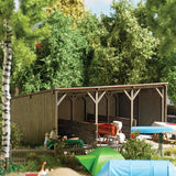 Wood Shelter -- Laser-Cut Wood Kit - 12.3 x 6.5 x 4.6cm-1