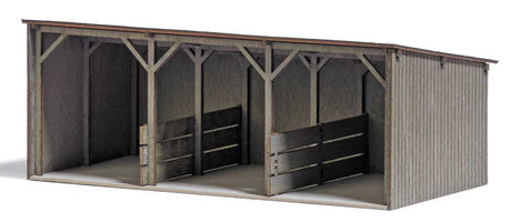 Wood Shelter -- Laser-Cut Wood Kit - 12.3 x 6.5 x 4.6cm-2