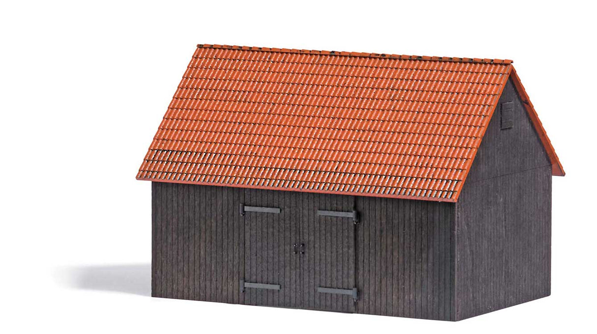Barn with Tile Roof -- Kit - 11.2 x 7.5 x 7.7"  4-3/8 x 2-15/16 x 3"-1