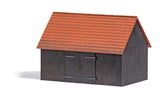 Barn with Tile Roof -- Kit - 11.2 x 7.5 x 7.7"  4-3/8 x 2-15/16 x 3"-1