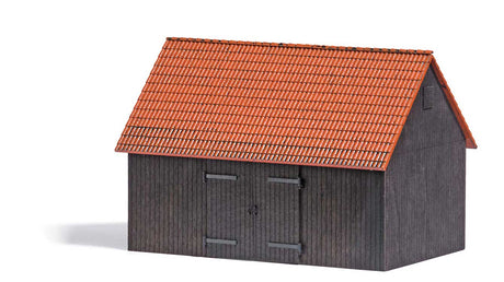 Barn with Tile Roof -- Kit - 11.2 x 7.5 x 7.7"  4-3/8 x 2-15/16 x 3"-1
