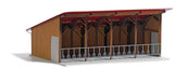 Modern Open Stable -- Laser-Cut Kit - 7-7/8 x 6-5/16 x 3-7/16" 20 x 16 x 8.7cm-2