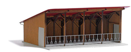 Modern Open Stable -- Laser-Cut Kit - 7-7/8 x 6-5/16 x 3-7/16" 20 x 16 x 8.7cm-2
