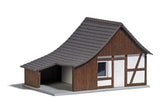 Half-Timber Shed -- Laser-Cut Kit - 3-1/16 x 2 x 1-7/8" 7.8 x 5.1 x 4.8cm-2