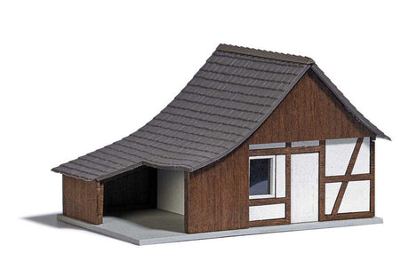 Half-Timber Shed -- Laser-Cut Kit - 3-1/16 x 2 x 1-7/8" 7.8 x 5.1 x 4.8cm-2