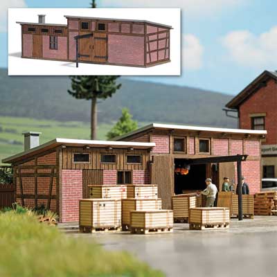 Old Shed -- Laser-Cut Wood & Card Kit - 5-15/16 x 2-3/16 x 1-7/8" 15 x 5.5 x 4.7cm