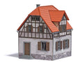 Weathered Half-Timber House -- Laser-Cut Kit - 3-9/16 x 3-3/8 x 4-1/8" 9 x 8.6 x 10.5cm-1