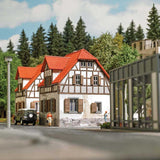 Weathered Half-Timber House -- Laser-Cut Kit - 3-9/16 x 3-3/8 x 4-1/8" 9 x 8.6 x 10.5cm-2