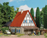 Weathered Half-Timber House -- Laser-Cut Kit - 4-13/16 x 3-3/8 x 4-3/16" 12.2 x 8.6 x 10.6cm-1
