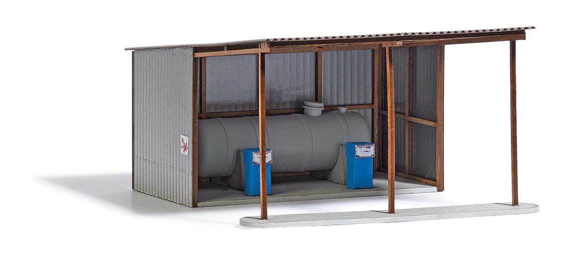 LPG Farm Gas Station -- Laser-Cut Kit - 1-3/16 x 3-1/2 x 2-3/16" 10.6 x 8.9 x 5.6cm-2
