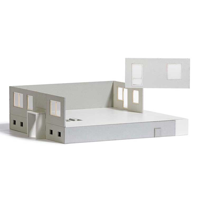 WBS 70 5-Story Prefabricated Concrete Building Under Construction -- Laser-Cut Kit - 19.8 x 14 x 5cm-2