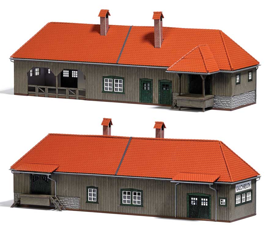 Kalchreuth Train Station -- Laser-Cut Kit - 27 x 10.8 x 9.6cm-2