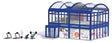 Gymnasium -- Kit - With Fitness Equipment, 2 Unpainted Figures 4-7/16 x 4-5/16 x 3-1/16"-1