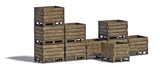 Wooden Harvest Crates -- Laser-Cut Wood Kit - 9/16 x 7/16 x 3/8" 1.4 x 1.1 x 1cm pkg(10)-2