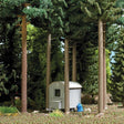 Logger's Trailer Hut - Laser-Cut Wood Kit -- Gray-1