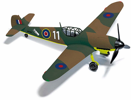 Messerschmidt Bf 109 F4 WWII Aircraft - Assembled -- British Prey Airplane (camouflage)