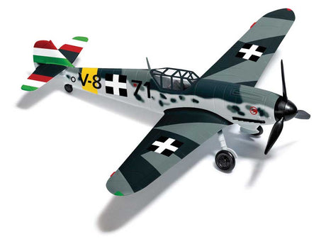 Messerschmitt Bf 109 G6 - Assembled -- German Air Force Ungarn (camouflage, gray, white, black)
