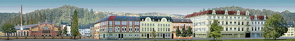 Background Scenes - Old City -- 2 Sections - Total Size of 78 x 13-3/8" (198 x 34cm)