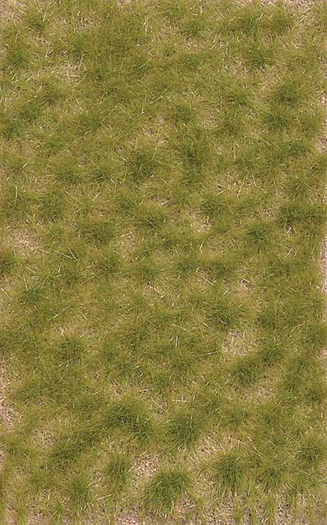 Grass Tuft Sheet -- 2-Color Late Summer Tufts 3/16" .4cm Tall, 5-7/16 x 3-7/16" 13.8 x 8.8cm