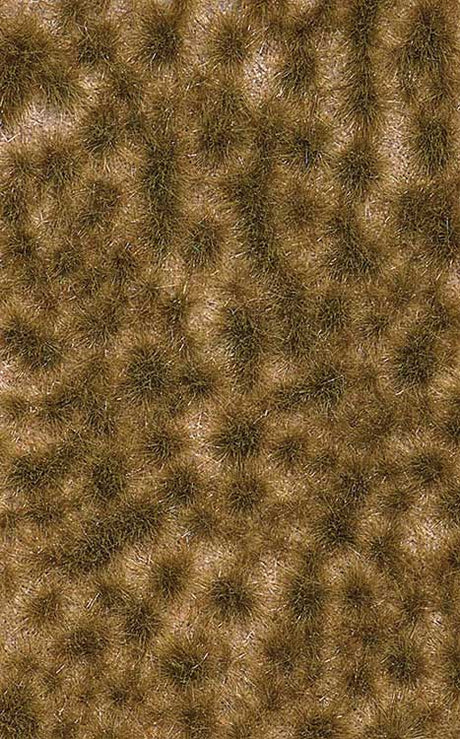 Grass Tuft Sheet -- 2-Color Long Fall Tufts 1/4" .6cm Tall, 5-7/16 x 3-7/16" 13.8 x 8.8cm