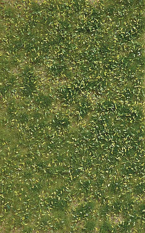 Grass Tuft Sheet -- Spring Weed Tufts 3/16" .4cm Tall, 5-7/16 x 3-7/16" 13.8 x 8.8cm