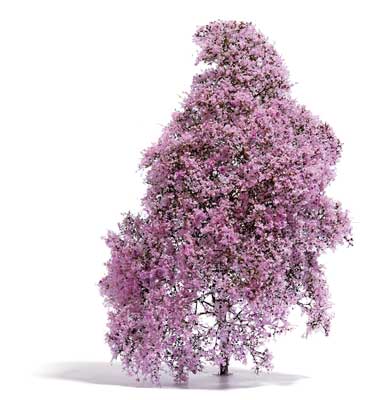 Filigree Bush -- Purple Blossoms 5/8"  1.5cm Tall-1