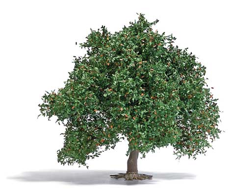 Oak Tree -- Late Summer 3-3/4" 9.5cm Tall