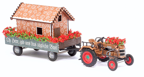 1953 Kramer KL 11 Farm Tractor -- With Bakery Parade Float Trailer