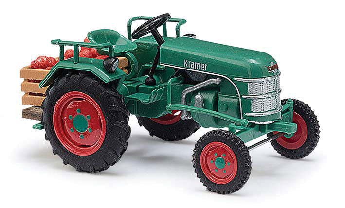 1953 Kramer KL 11 Farm Tractor w/Apple Crate Load - Assembled -- Green, Red