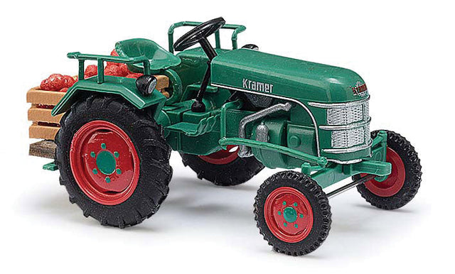1953 Kramer KL 11 Farm Tractor w/Apple Crate Load - Assembled -- Green, Red