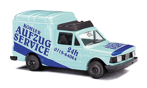 European Trucks - Fiat -- Fiorino "Aufzug Service" (two-tone blue)