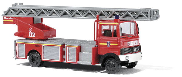 Emergency - Fire Dept. Vehicles - Mercedes -- LP809 Aerial Ladder Truck - Bad Camberg Fire Brigade