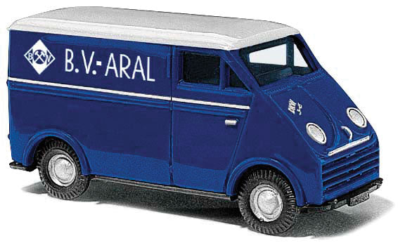 1956 DKW 3=6 Cargo Van - Assembled -- BV Aral (blue, white, German Lettering)