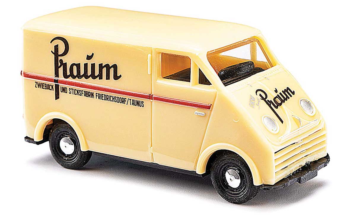 1956 DKW 3=6 Van - Assembled -- Praum (beige, black, German Lettering)