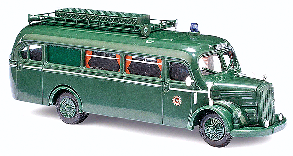 1949 Mercedes-Benz O-3500 Bus - Assembled -- Police (green)