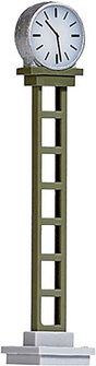 Teardrop Station/Platform Lamp on Wood Post -- With Golden-White LED 5-9/16"  14.2cm Tall