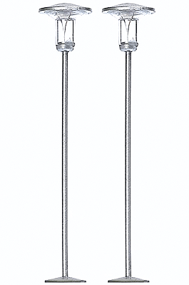 Residential & Park Lamps w/Golden LEDs -- Silver 1-7/8"  4.7cm Tall pkg(2)
