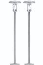 Residential & Park Lamps w/Golden LEDs -- Silver 1-7/8"  4.7cm Tall pkg(2)
