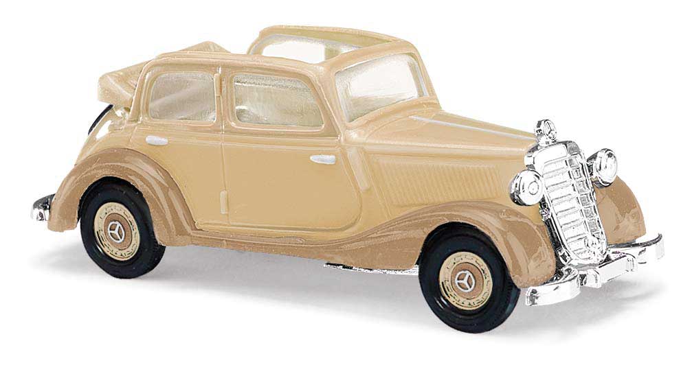 1937 Mercedes-Benz 170V Convertible - Assembled -- Top Down (cream, caramel)