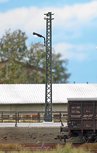Industrial Lattice-Mast Lamp -- 4-1/8"  10.5cm Tall