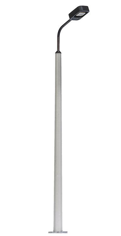 Concrete Pole Street Light w/White LED -- Black Lamp Head 3-1/2"  9cm Tall