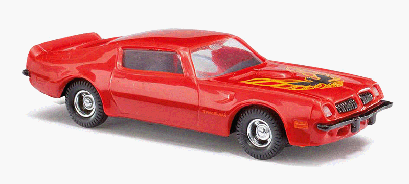 1973 Pontiac Firebird Trans Am - Assembled -- Red w/Firebird on Hood