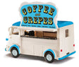 1958 Citroen H Cargo Van with Concession Window and Signs - Assembled -- Coffee and Crepes (white, blue, German Lettering)