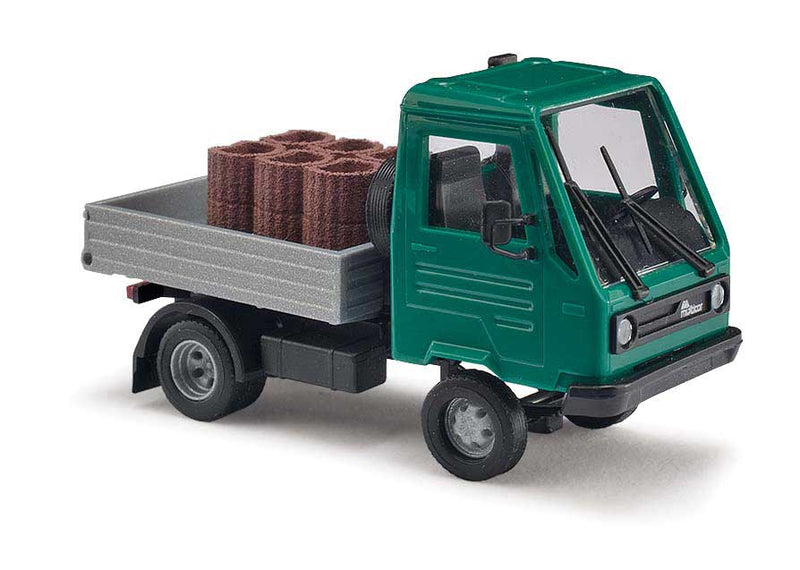 1992 Multicar Light Pickup Truck with Planter Load - Assembled -- Green, Silver