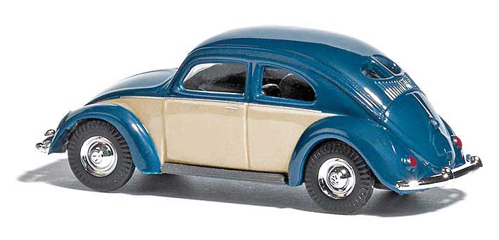 1952 Volkwagen Beetle with Split Rear Window - Assembled -- Blue, Ivory