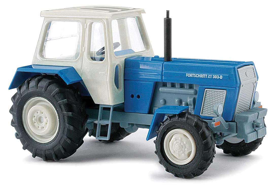 1967 Fortschritt ZT303 Farm Tractor with Enclosed Cab - Assembled -- Blue, White