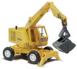 1974 Weimar Mobilbagger T174 Rubber-Tired Construction Crane - Assembled -- Yellow with Clamshell Bucket-2