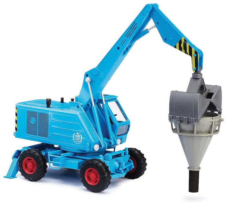 1974 Weimar Mobilbagger T174-2 Rubber-Tired  Crane, Cement Funnel - Assemble -- Blue